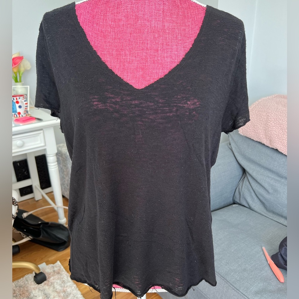 Black V Neck top